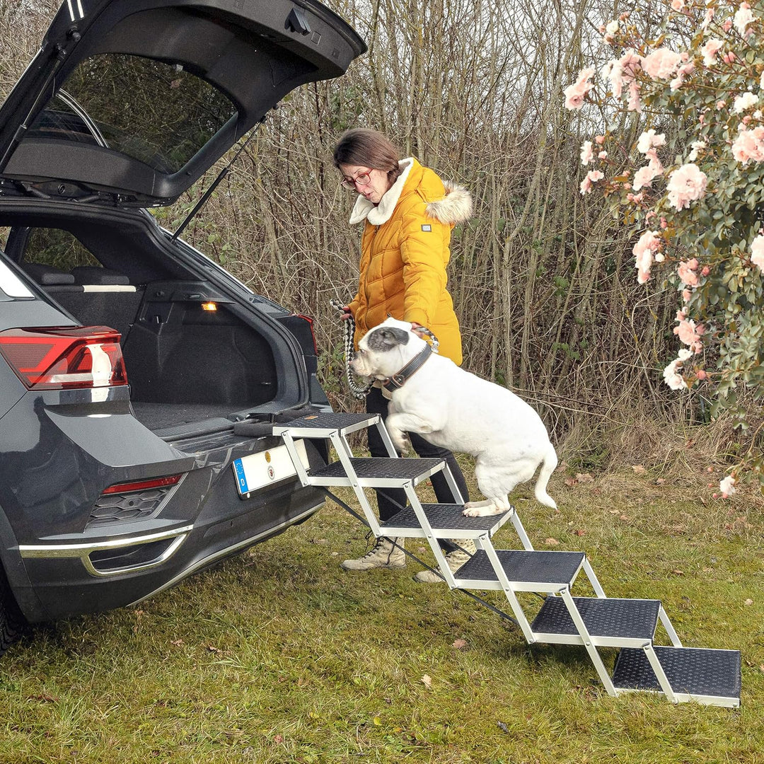 ONVAYA® Hundetreppe faltbar | Hunderampe Einstieghilfe für Autos oder hohe Betten | klappbare Hausti