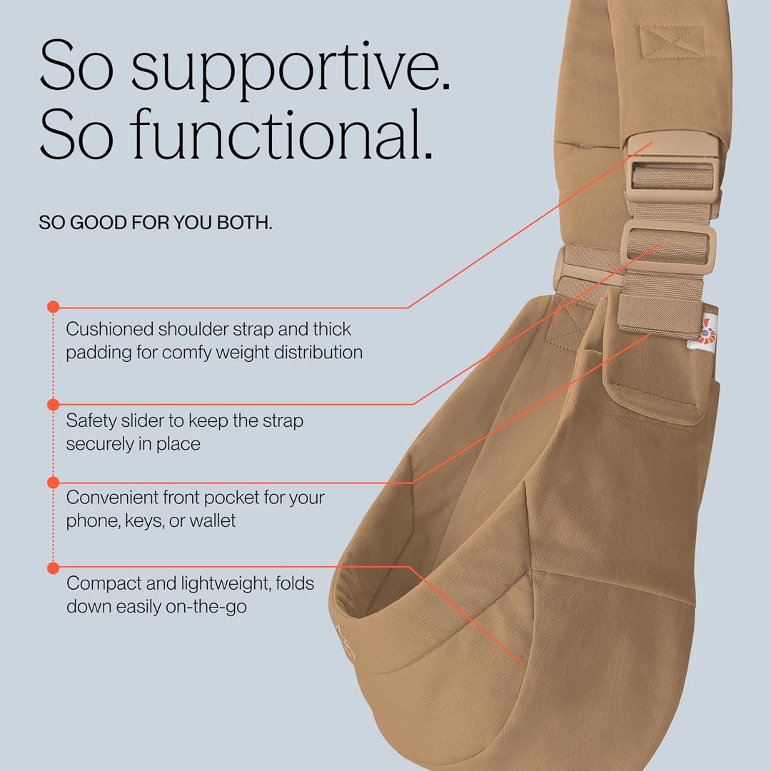 Ergobaby Upsie Sling Babyhüfttrage, Ergonomische Hüfttrage für Babys und Kleinkinder ab 6 Monaten (7