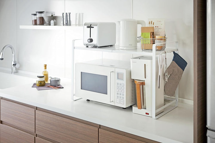 Extendable kitchen counter organizer - Tower - white Weiss, Weiss