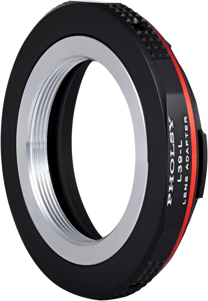 PHOLSY Objektivadapter L39 auf L Mount Kompatibel mit Leica L39 M39 LTM 39mm Mount Objektiv und L Mo