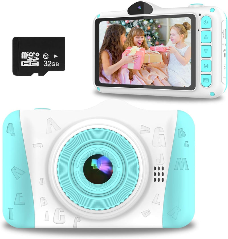 Kinderkamera,3.5”Digitalkamera Kinder,Geschenke für 3 4 5 6 8 7 9 10 11 Jahre Jungen und mädchen, 10