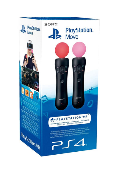 Play Station Sony Move Motion Controllers PS4 - Two Pack