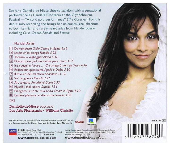 Händel Arias, Audio-CD