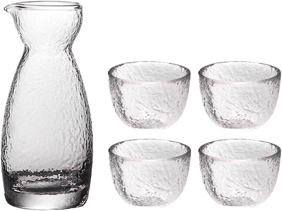 YARNOW 1 Satz Gehämmerter Sake-Becher Reiswein Zum Kochen Sake Set Sake Serving Set Sake Servierset
