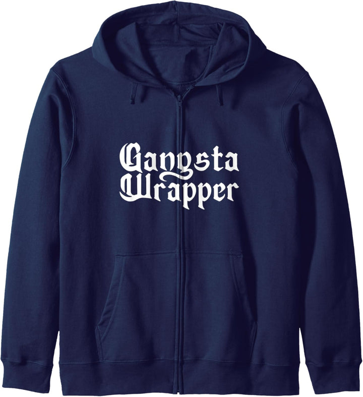 Gangsta Wrapper! Fun & Funny Christmas Holiday Graphic Kapuzenjacke