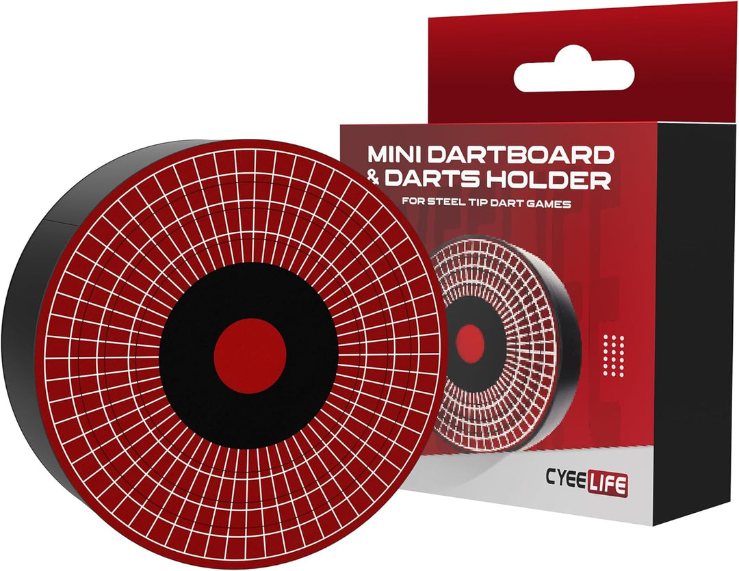 CyeeLife Mini Dart Dock - Dartpfeile Halterung - Dartscheibe Form Premium Sisal Dartständer - Stilvo