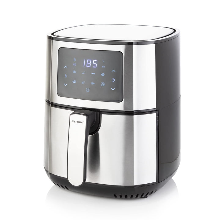 Heissluftfritteuse, 5,5 l, schnelle Luftzirkulation, 1400 W Leistung, Edelstahlkorb, Fritteuse für g