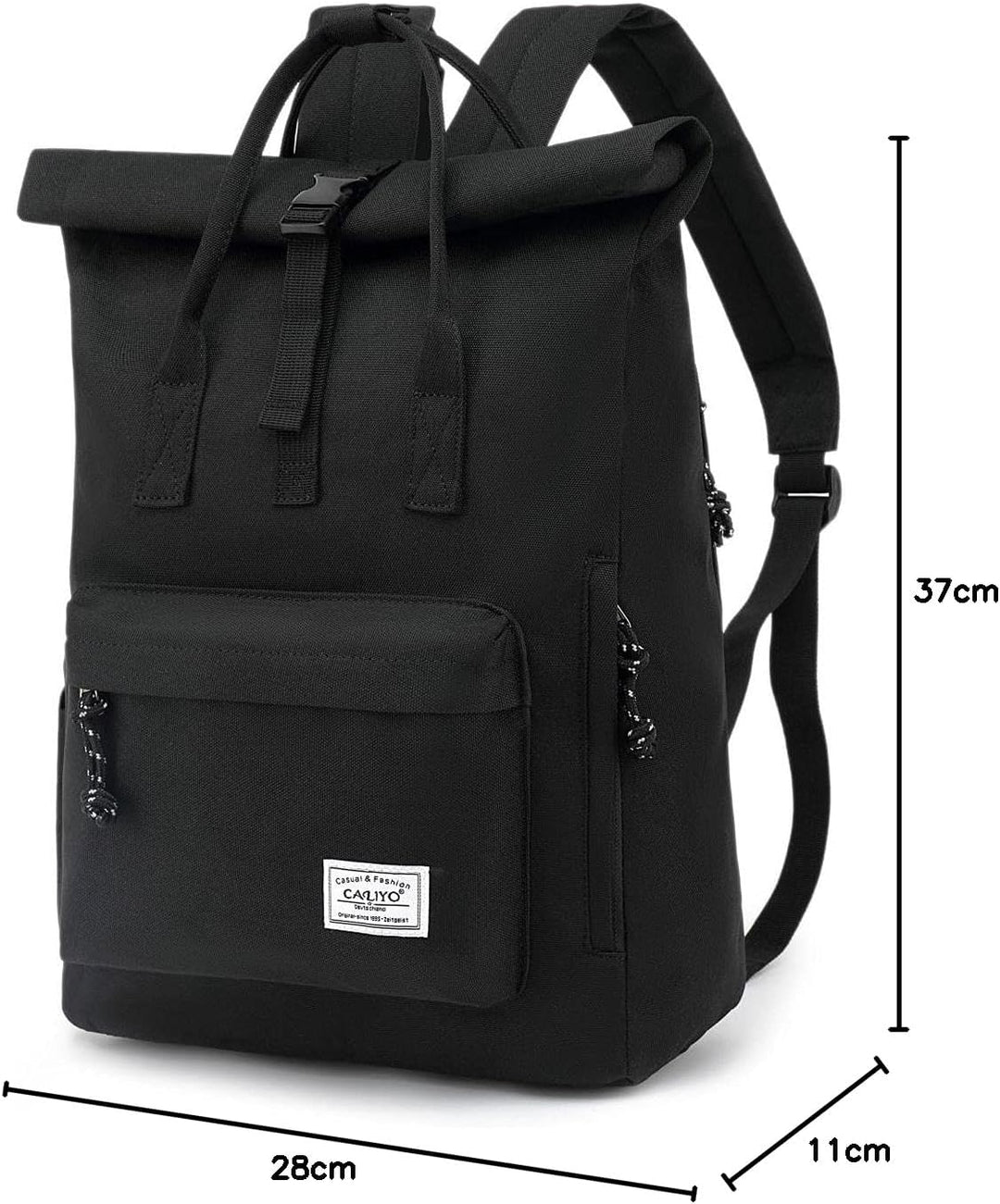 TANTOMI Laptop Rucksack, Rucksack Laptop Tasche 15,6 Zoll, Rucksack Damen und Herren weit öffenbar,