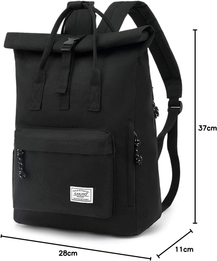 TANTOMI Laptop Rucksack, Rucksack Laptop Tasche 15,6 Zoll, Rucksack Damen und Herren weit öffenbar,