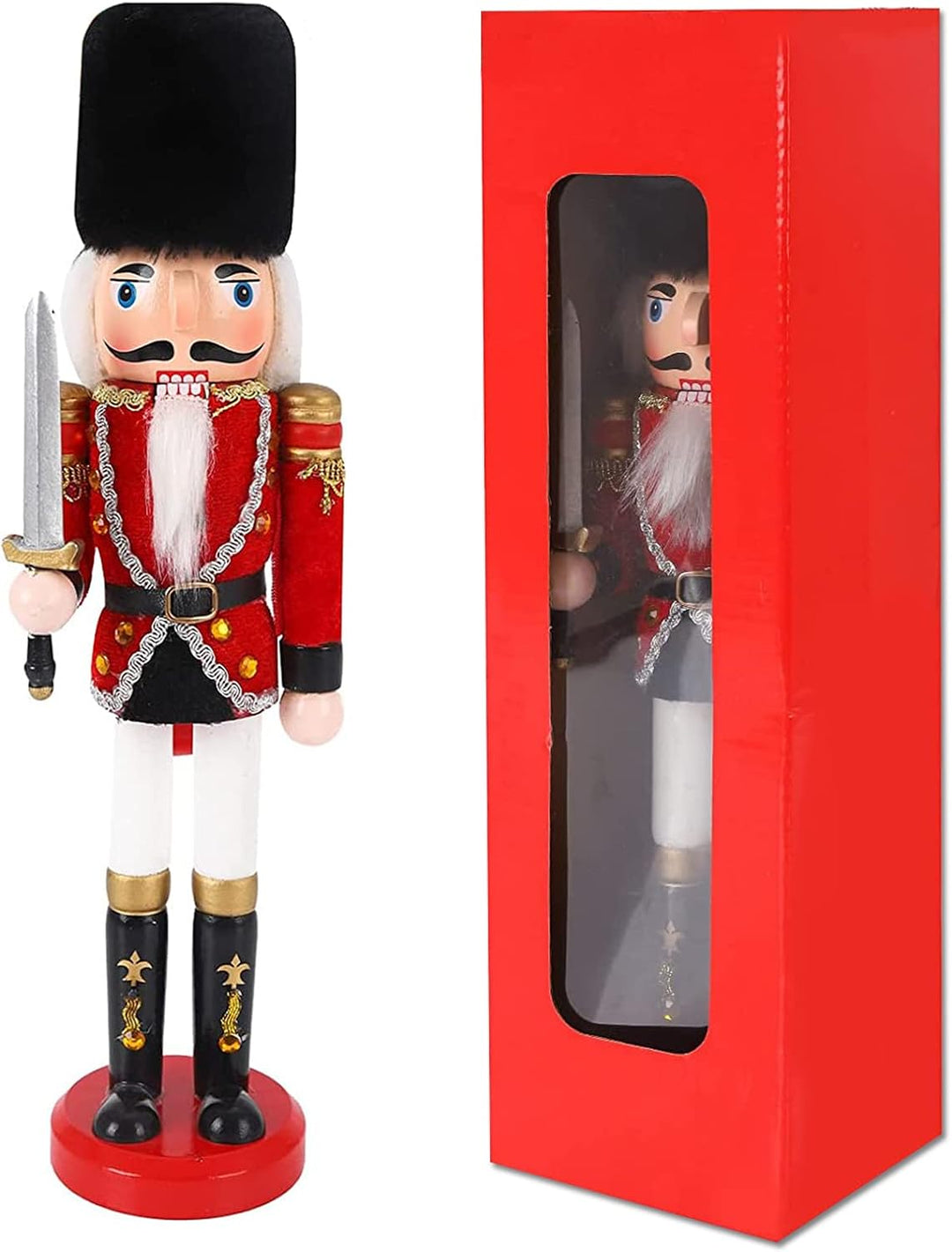 Jodsen Weihnachten Nussknacker Dekorationen,Weihnachten Holzsoldat Nussknacker Figuren,Xmas grosse h
