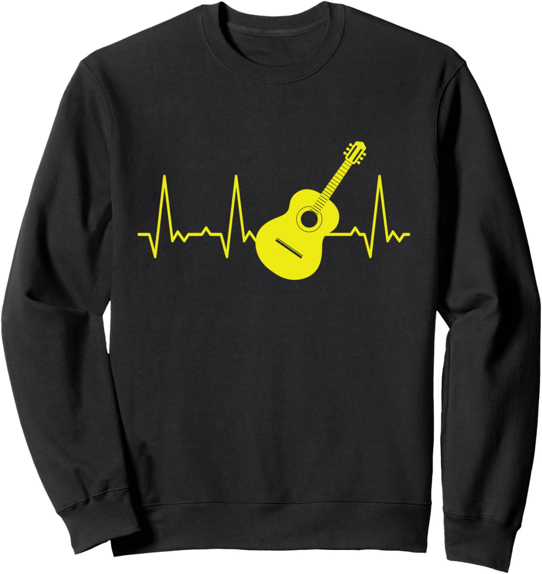Herzschlag Gitarre Sweatshirt