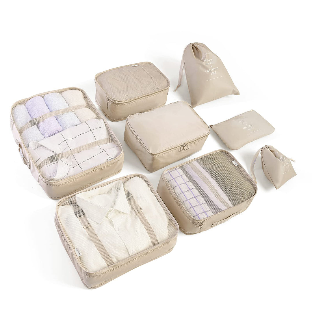 BillyBath Koffer Organizer set, Packing Cubes Kleidertaschen Schuhbeutel Reiseorganizer Packwürfel K