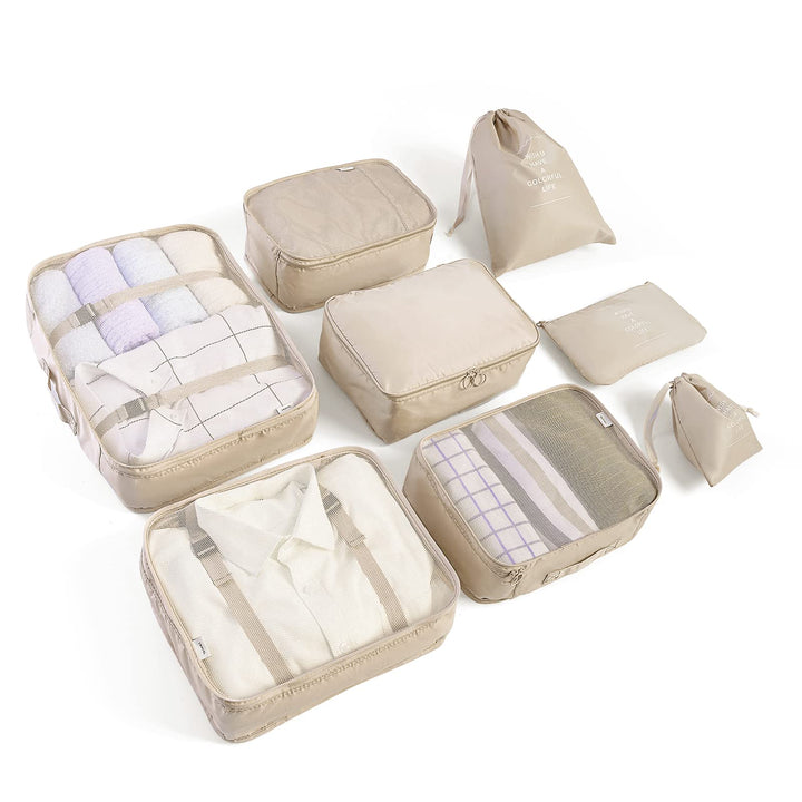 BillyBath Koffer Organizer set, Packing Cubes Kleidertaschen Schuhbeutel Reiseorganizer Packwürfel K