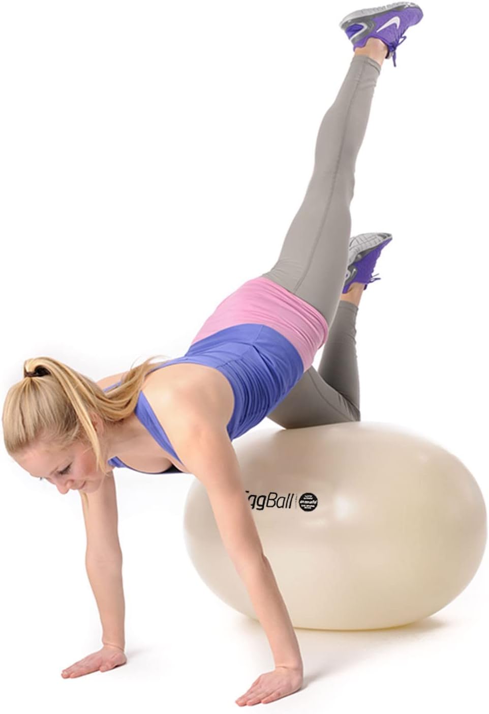 Original PEZZI Eggball MAXAFE 55 cm weiss Sitzball Gymnastikball Pezziball Ball