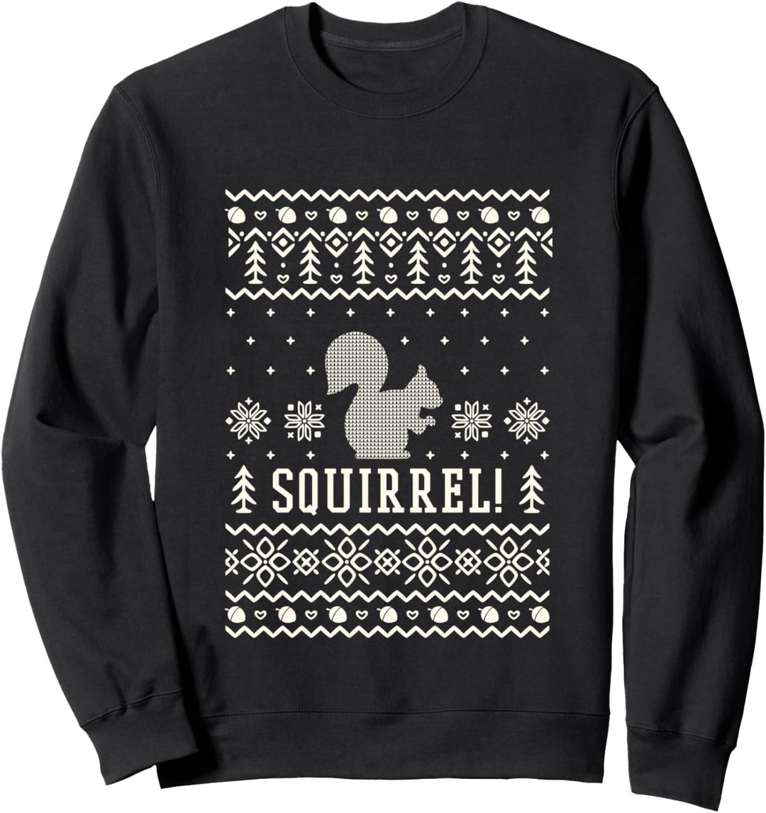 Funny Christmas sweater Squirrel classic Holiday Sweatshirt