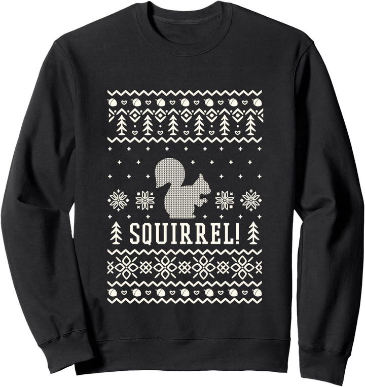 Funny Christmas sweater Squirrel classic Holiday Sweatshirt