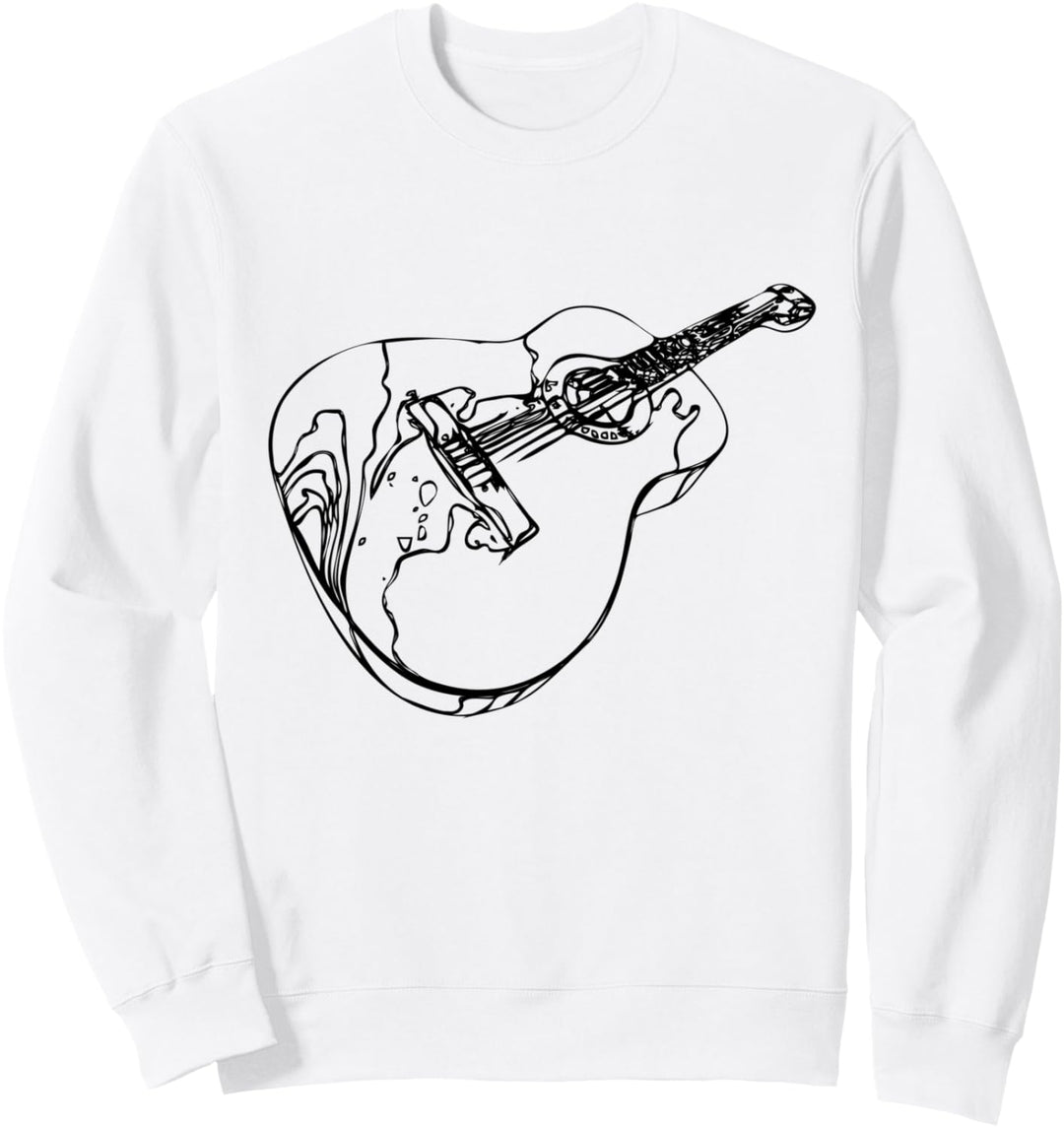 Gitarre Zeichnung Gitarrenspieler Gitarrist Sweatshirt