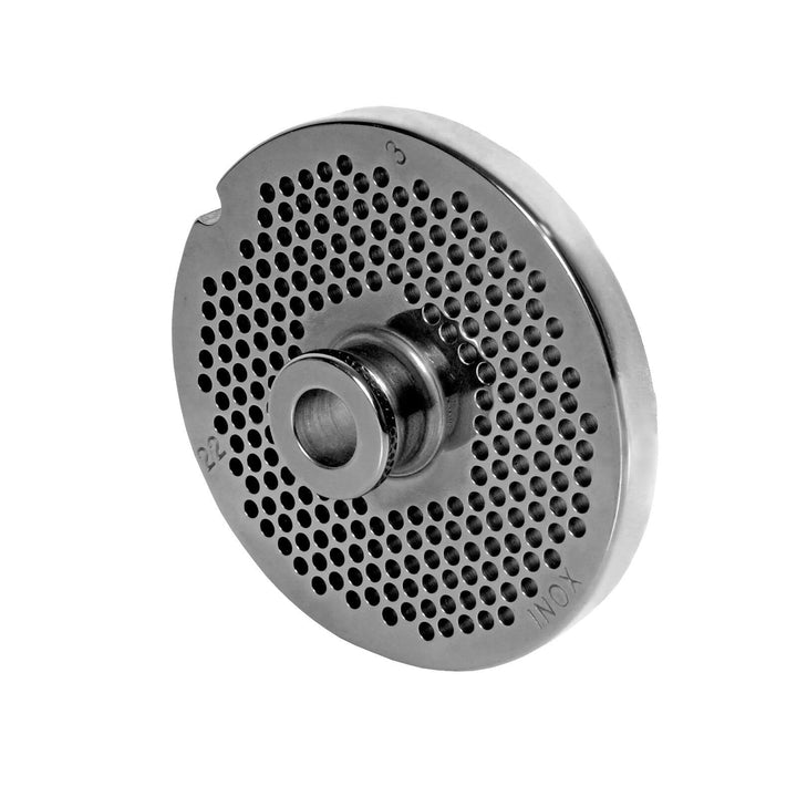 Wolfcut INOX Lochscheiben mit Nabe kompatibel mit Fleischwolf Bizerba FW82T / 22 (3,0 mm), 3,0 mm