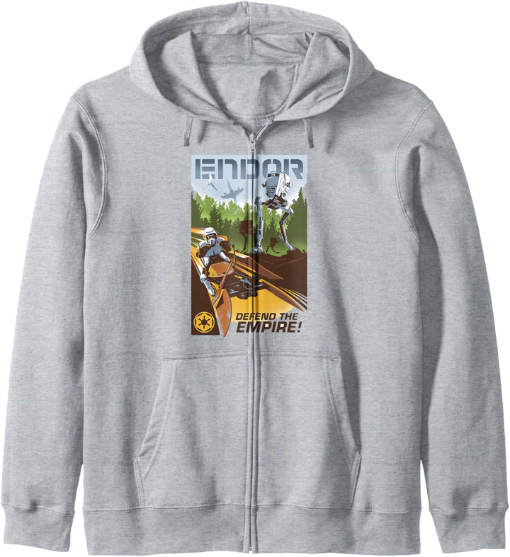 Star Wars Endor Defend The Empire Collage Poster Kapuzenjacke