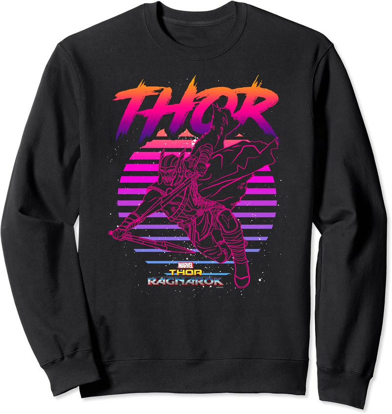 Marvel Thor: Ragnarok Thor Retro Style Outline Sweatshirt