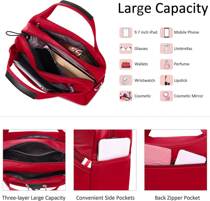 DORRISO Damen Umhängetasche Handtasche Mode Schultertasche Casual Umhängetaschen Reise Arbeit Lässig