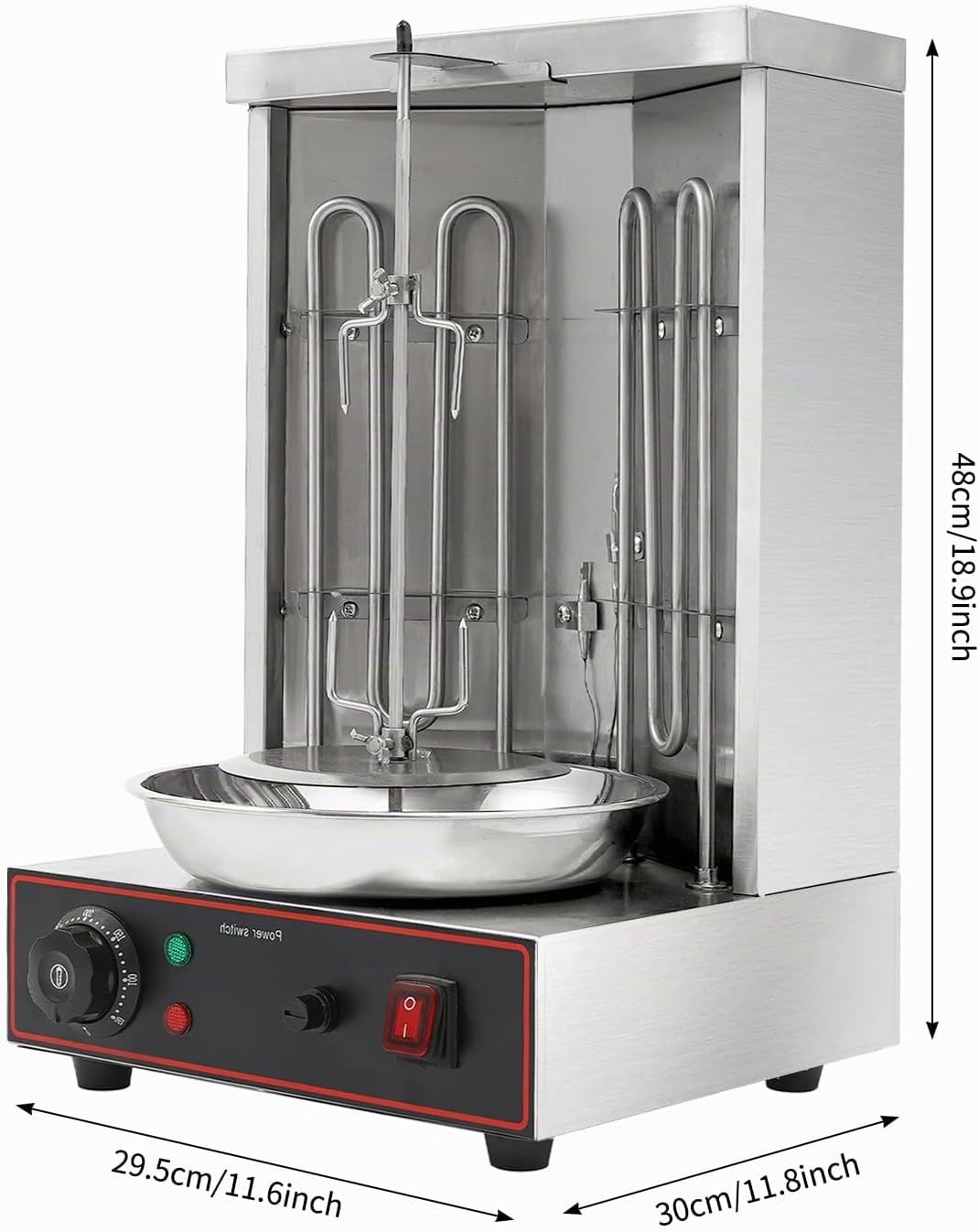 3000W 220V Dönermaschine Elektrisch,Grill Machine,Einstellbares Design,Temperatur 50°C-300°C,Rotatio