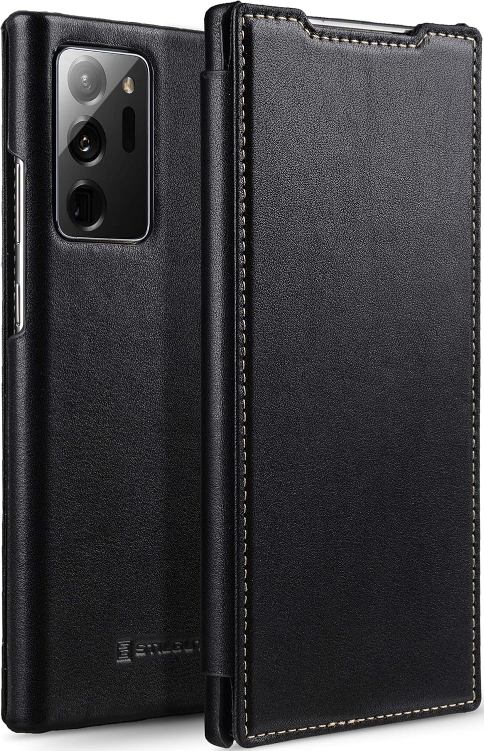 STILGUT Book Case kompatibel mit Samsung Galaxy Note 20 Ultra Hülle aus Leder zum Klappen, Klapphüll