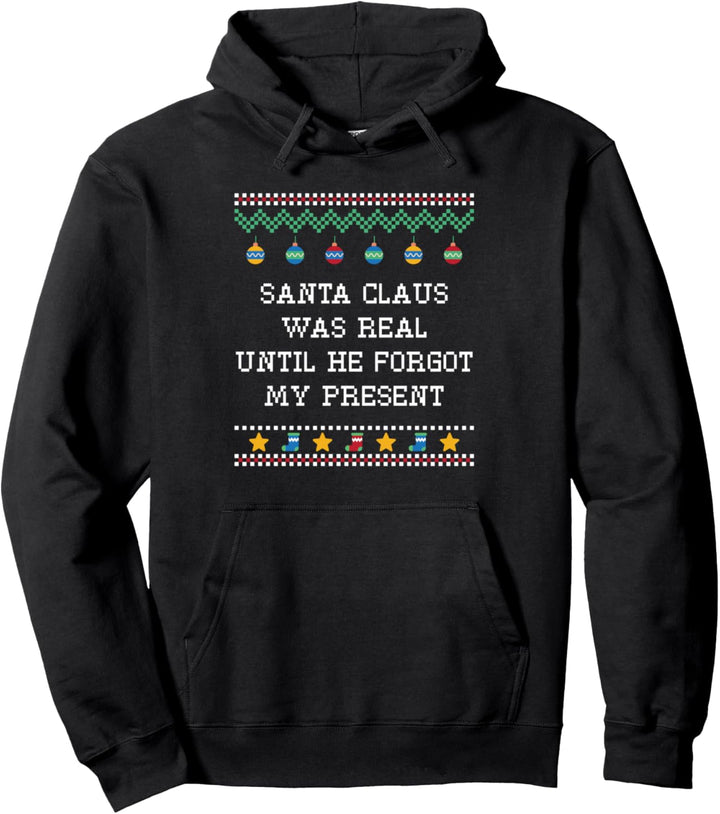 Santa Forgot My Present Christmas Introvertierte Weihnachten Antisocial Pullover Hoodie