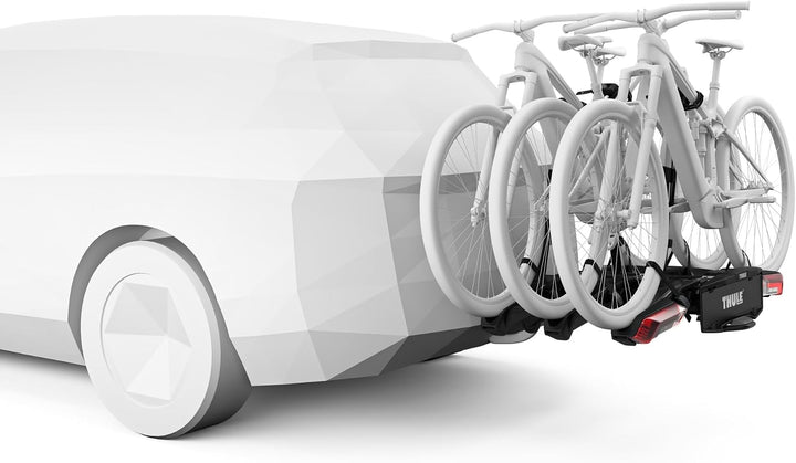 Thule Epos ParkSecure Fahrradträger für die Anhängerkupplung, Klappbar, Black, 3 Bikes, mit Parksens