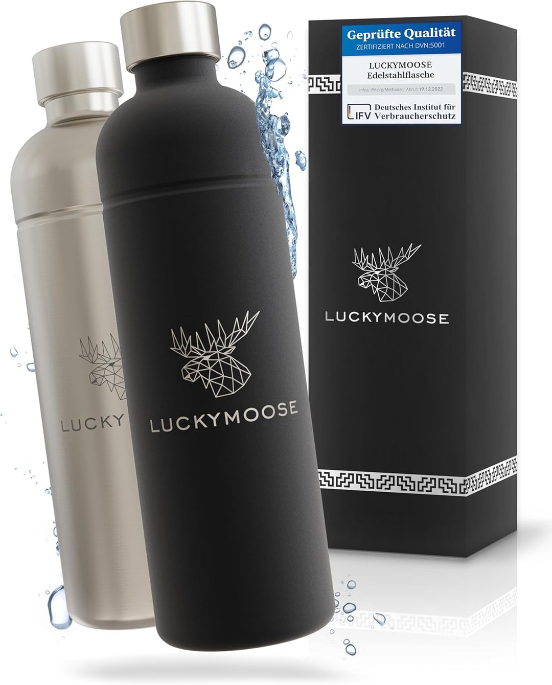 Luckymoose® Flasche für Aarke Carbonator 3, Philips GoZero & Brita SodaOne Wassersprudler, Spülmasch