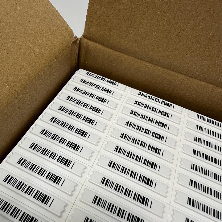 Selbstklebende DR am acustomagnetica Falsch Barcode 58 kHz Kompatibel mit Sensormatic (5000 Stück)