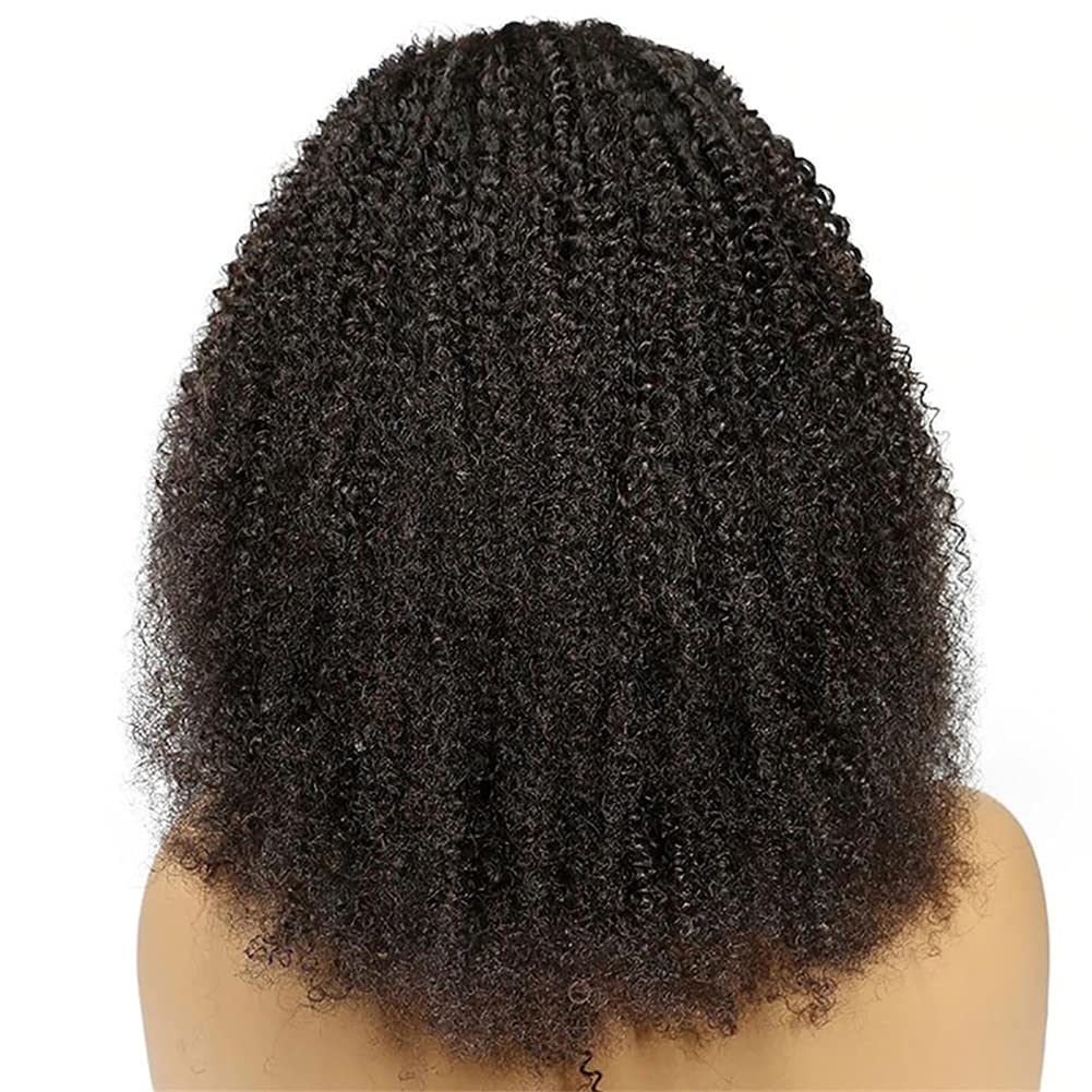 MSGEM Kinky Curly Lace Frontal Wigs Brazilian Human Hair 24 inch Kinky Curly 13x4 HD Lace Front Wigs