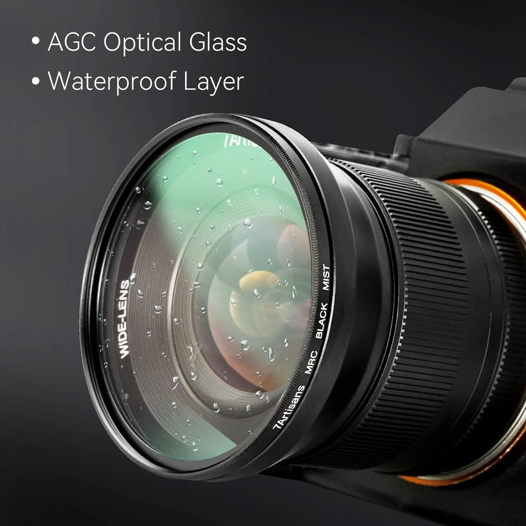 7artisans Black Mist Filter 1/8 Aluminiumlegierung, natürlicher weicher Diffusor-Effekt, weicher Fok