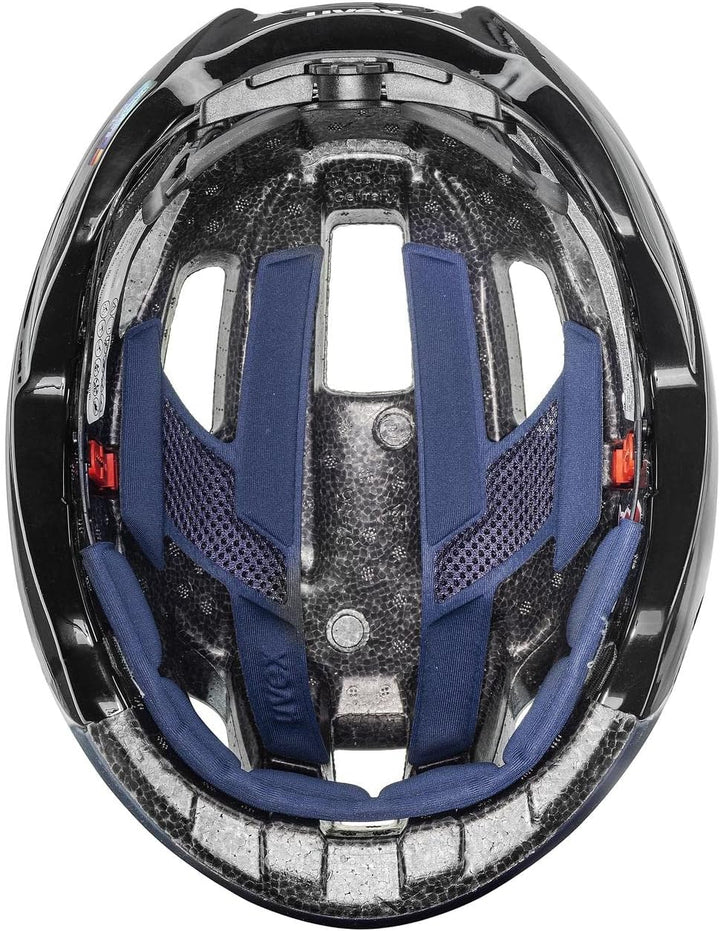 Uvex Rise CC Rennrad Fahrrad Helm matt blau/schwarz 2024 52-56 cm, 52-56 cm