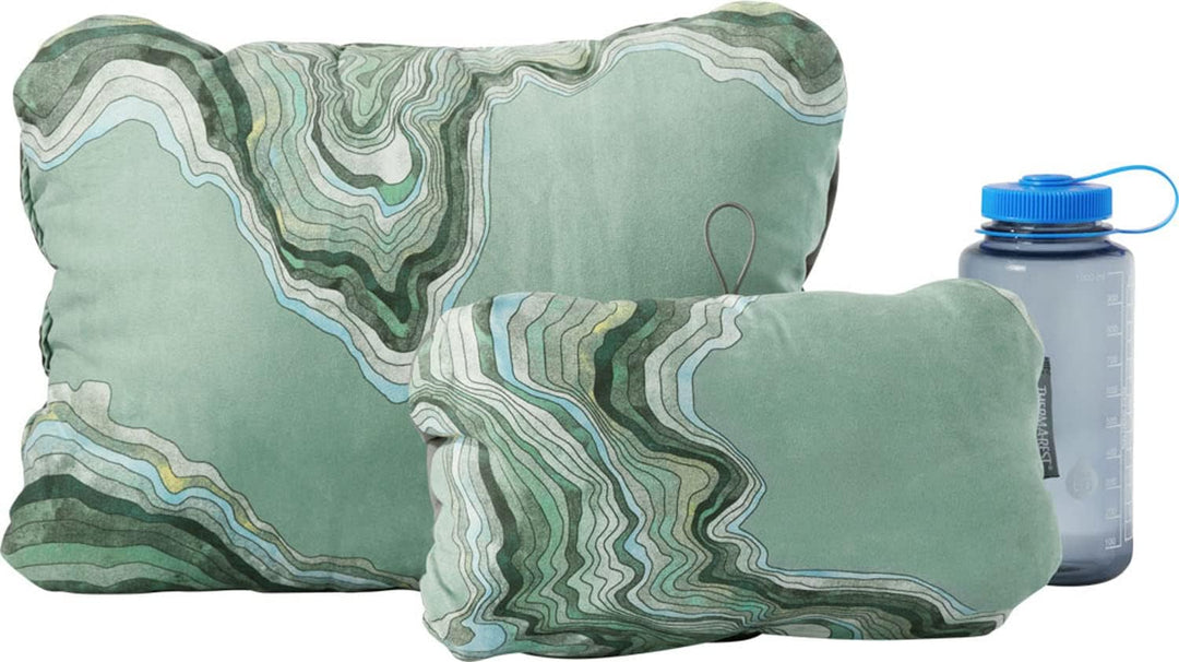 Cascade Therm-a-Rest komprimierbares Kissen mit Kordelzug, Campingkissen, Farbe:Topowave, Grösse: R
