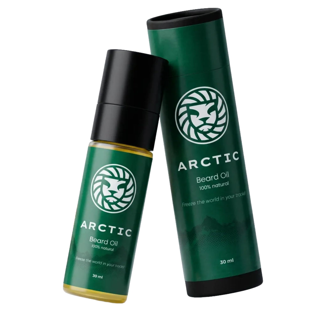 Arctic Bartöl für Männer – Veganes Bartpflegeöl mit Minz-Zitrus Duft – Kühlt &amp; beruhigt – Gegen Juck