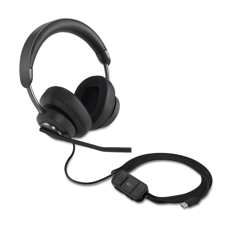 Kensington H2000 Over-Ear USB-C Kopfhörer mit Mikrofon, Windows- und Mac-kompatibel, Noice Cancellin