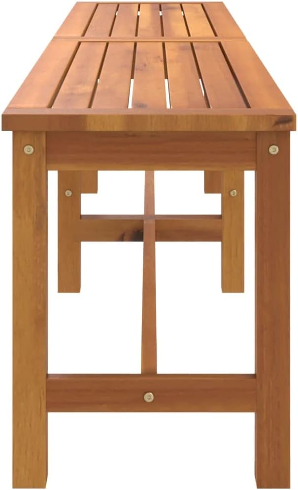 vidaXL Gartenbank 180x35x45 cm Massivholz Akazie 180 x 35 x 45 cm, 180 x 35 x 45 cm