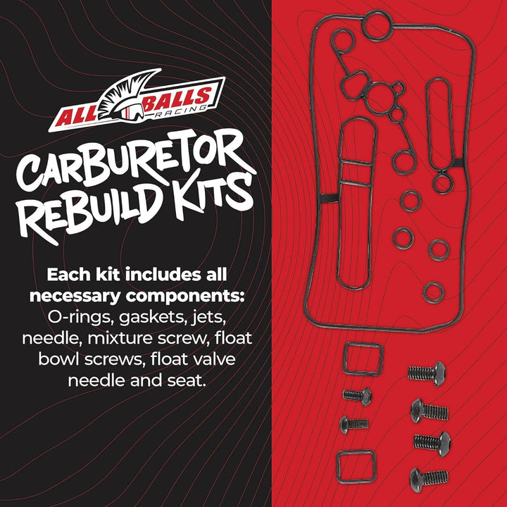 All Balls Racing Vergaser-Set, Mittelkörperdichtungssatz 26–1510, kompatibel mit/Ersatz für Honda CR
