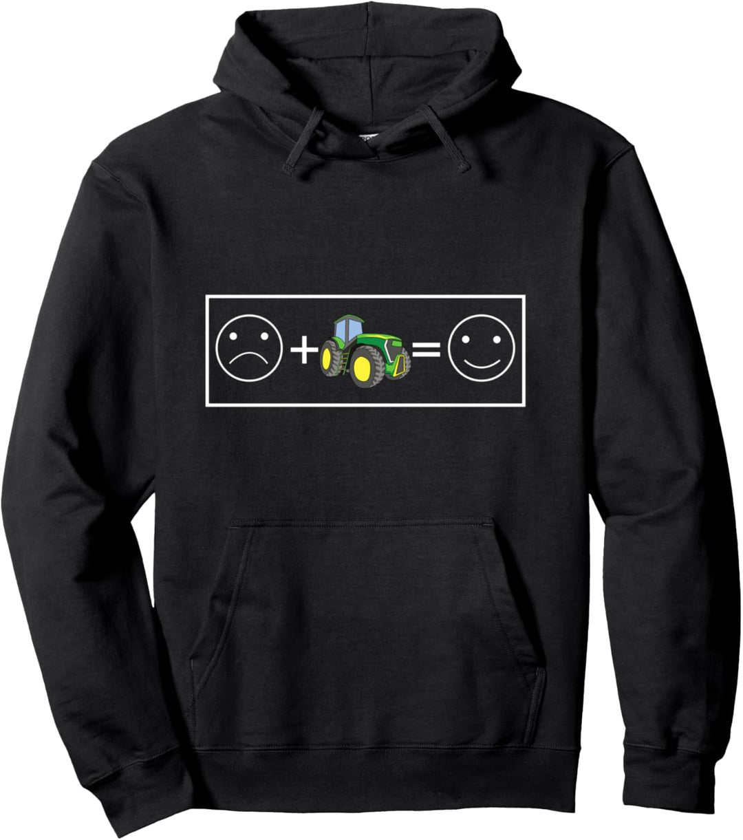 Landwirt Lachendes Gesicht Liebe Traktor Treckerfahrer Pullover Hoodie