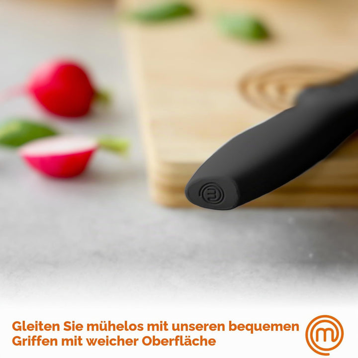 MasterChef Messer Set, Messerset mit Küchenmesser, Kochmesser, Brotmesser, Schälmesser &amp; Allzweckmes