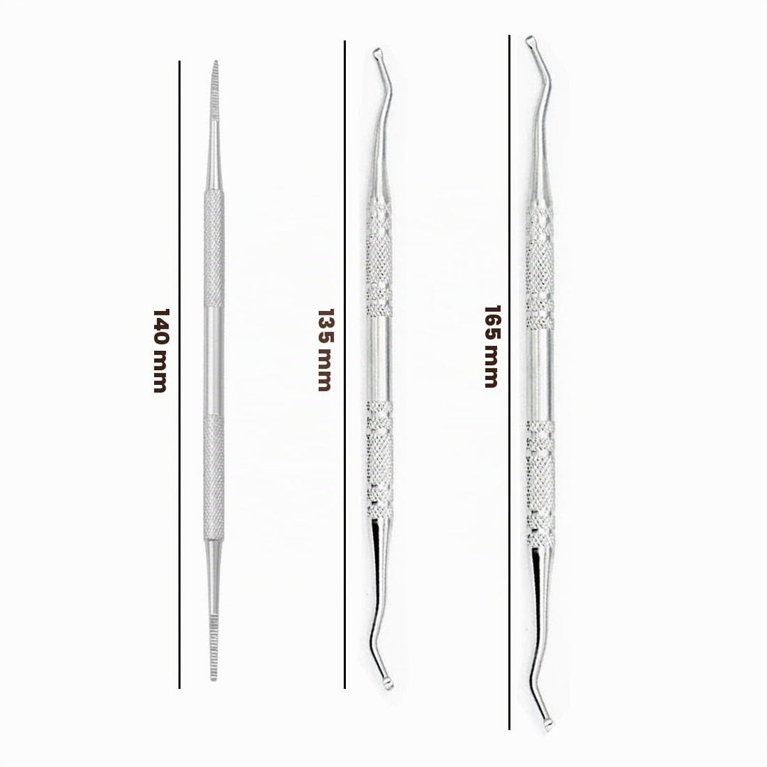3 PCS Eingewachsene Zehennägel Set Professionelle Nagelpflege Eingewachsene Fussnägel Datei &amp; Lifter