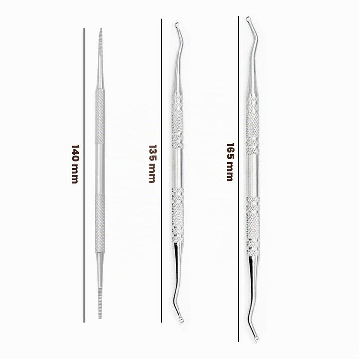 3 PCS Eingewachsene Zehennägel Set Professionelle Nagelpflege Eingewachsene Fussnägel Datei &amp; Lifter