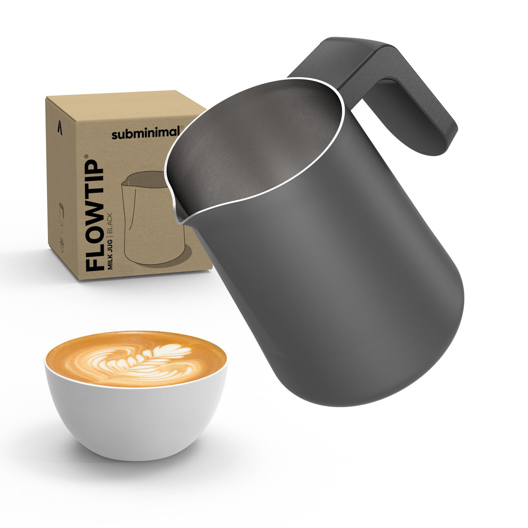 Subminimal FlowTip Barista Milchkännchen | Kochfeld Milchschaum Kännchen für Premium-Kaffeegetränke