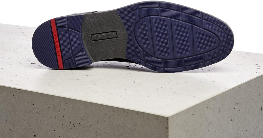 LLOYD Herren Schnürhalbschuhe Langston, Männer Businessschuhe 45 EU Schwarz, 45 EU Schwarz