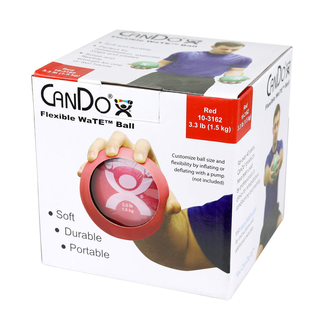 CanDo Gewichtsball - Trainingsball, rot, 1,5 kg 1.5kg rot, 1,5kg, 1.5kg rot, 1,5kg