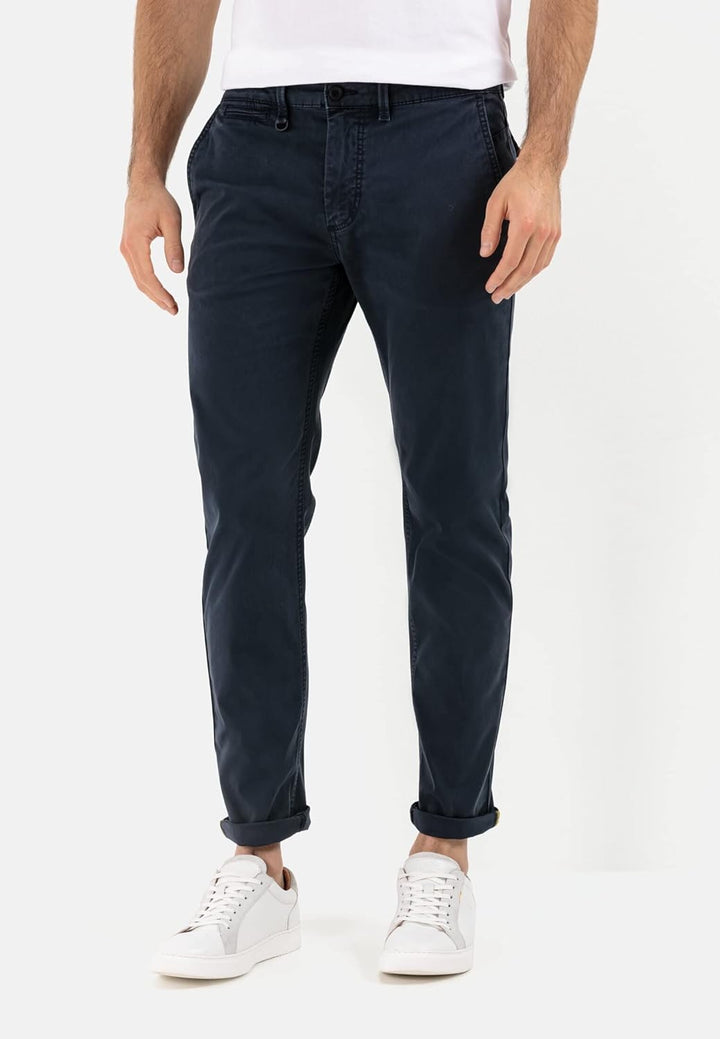 camel active Herren Slim Fit Chino 38W / 32L Dunkelblau, 38W / 32L Dunkelblau