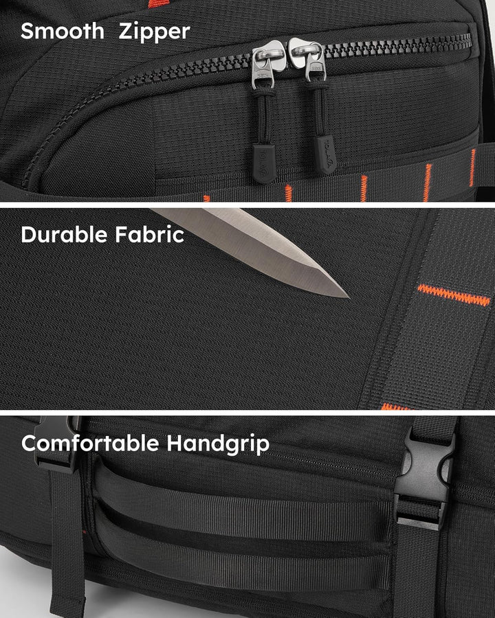 Tolaccea Handgepäck Rucksack, TSA-Freundlich Reiserucksack, Laptop Rucksack für 17.3 Zoll, Erweiterb