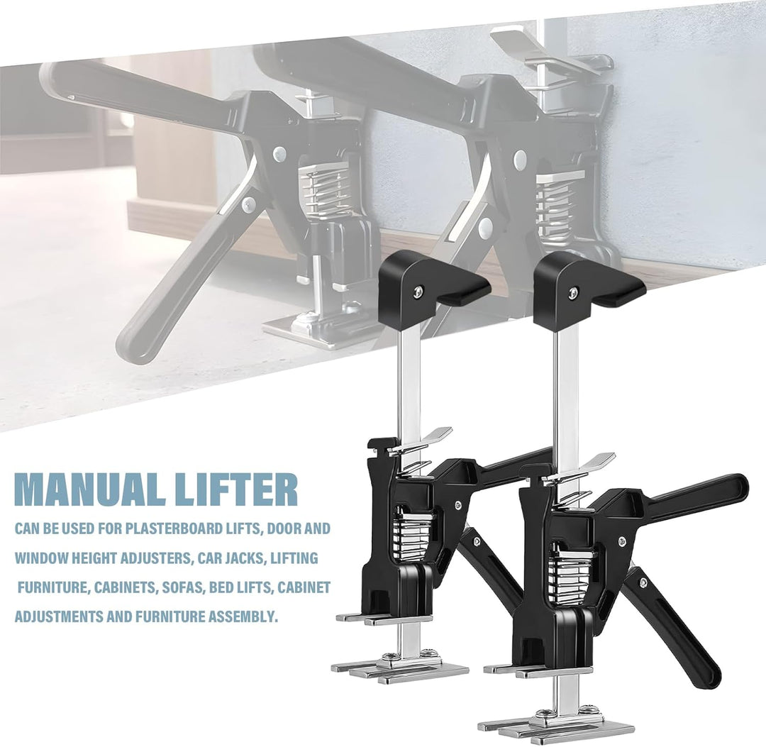 2 STK Arbeitssparender Arm Handheld Jack Tool mit 2 Einstellgeschwindigkeiten, 21cm Höhenversteller,