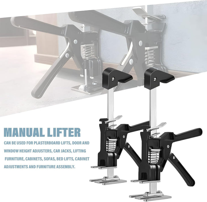 2 STK Arbeitssparender Arm Handheld Jack Tool mit 2 Einstellgeschwindigkeiten, 21cm Höhenversteller,